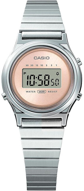 Orë dore për femra Casio Vintage LA700WE-4AEF (011), e argjendtë/artë