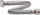 Tub fleksibël uji Tucai HH 6339, 1/2", 40cm, i argjendtë