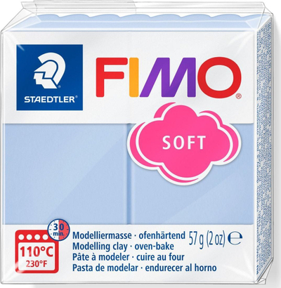 Маса за моделирање FIMO Soft Serenity Blue, 57g, печење во рерна