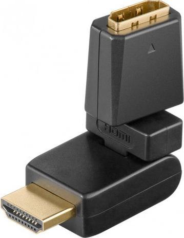 Adapter HDMI Goobay JAB-1274811, HDMI në HDMI, i zi