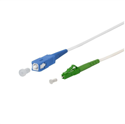Kabllo optike METZ CONNECT OpDAT, SC-S APC LC-S APC OS2, 1 m, e bardhë