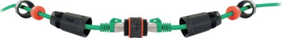 Lidhës rrjeti Schwaiger NWDK16533 RJ45, IP68, femër – femër, e zi