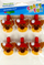 Ornamente zbukurimi Craft with Fun, dre renash, set me 6 copa, me kapëse, shumëngjyrëshe