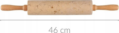 Okllai mermeri pa markë, 46cm, mermer natyral, bezhë