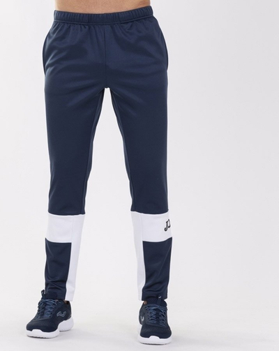 Pantallona sportive Joma Freedom për burra, të gjata, elastike, blu me të bardha