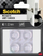 Jastëk goma mbrojtëse Scotch Bumpers Anti Shock, 22 mm, 4 copë, transparent
