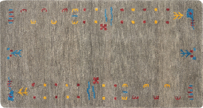 Tapet Beliani SEYMEN, lesh Gabbeh, 80x150 cm, gri