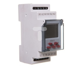 Kontrollues zile shkolle Zamel SDM-10, 2 module, 230V 16A, gri