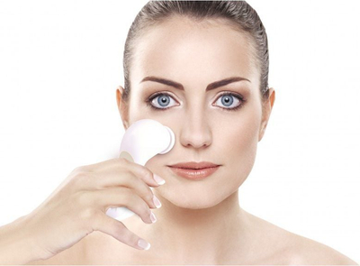Furçë elektrike fytyre Rio Mini Facial Cleanser, 2 shpejtësi, e bardhë