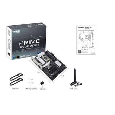 Матична плоча ASUS PRIME B860 PLUS WIFI, LGA1851, DDR5, ATX, црна