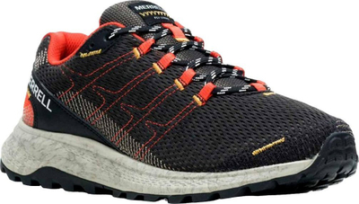 Atlete vrapimi Merrell Fly Strike M J067377, trail running, për burra, gri e errët me portokalli