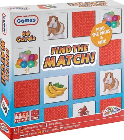 Loja memorie Find The Match, 60 letra, për kalamaj 3+
