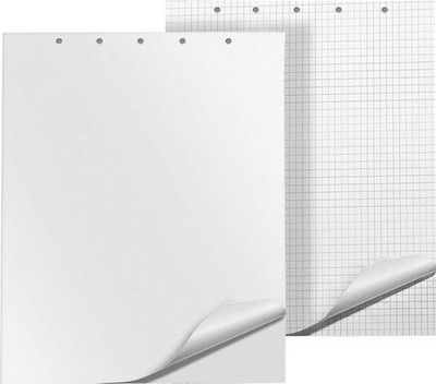 Bllok flipchart Q-Connect, 65 x 100 cm, 50 fletë, i bardhë