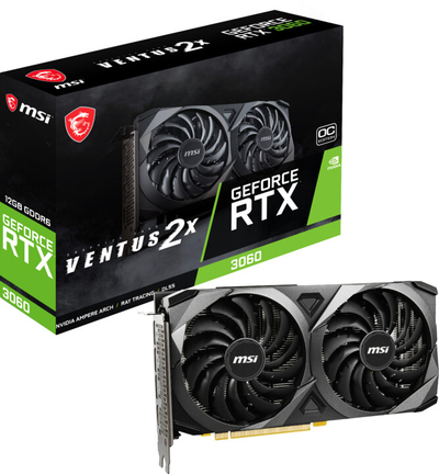 Kartelë grafike MSI GeForce RTX 3060 Ventus 2X OC 12GB GDDR6