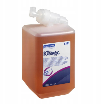 Sapun likuid për duar Kleenex Ultra, kasetë 1L, aromë florale burshtyni