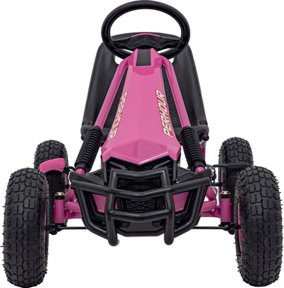 Go-kart me pedale PerHour Air, fren dore, rrota me fryrje, rozë