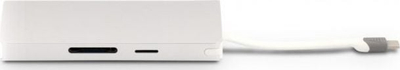 Docking station USB C LMP USBC TRAV SL, me HDMI, VGA, Ethernet, i argjendtë