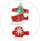 Kapëse dekorative Craft with Fun Christmas, set ornamente, me ngjyra nga të gjitha