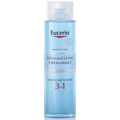 Ujë micelar Eucerin DermatoCLEAN 3 in 1, për të gjitha llojet e lëkurës, pa alkool, transparent