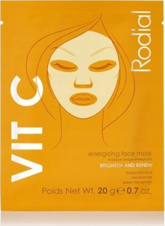 Maskë fytyre Rodial Vitamin C Cellulose Sheet Mask, vitaminë C, hidratim intensiv