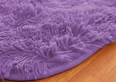 Tapet Thick Soft Plush Shaggy Rug, 80x150 cm, i trashë, vjollcë e hapur