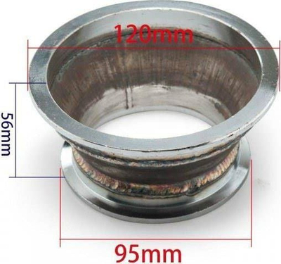 Flanxhë reduktuese TurboWorks V-Band, 4\", 3\", çelik inox