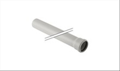 Tub PVC Geberit PP HT, me muf, 75mm, 300cm, gri