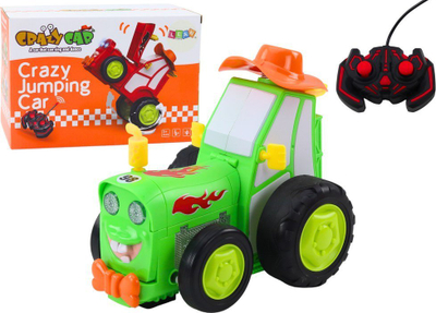 Traktor lodër me telekomandë RC Jumping, jeshil