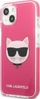 Futrollë telefoni Karl Lagerfeld Choupette Head KLHCP13MTPECPI, për iPhone 13 6.1", hardcase, fuchsia