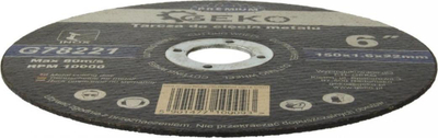 Disk prerës për metal GEKO, 150mm, trashësi 1.6mm