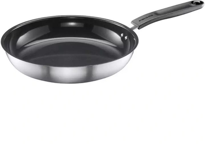 Tiganja Fiskars, 24 cm, veshje jo ngjitëse, e zezë