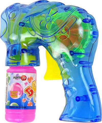 Pistolete flluska sapuni Leantoys Blue, plastike, për kalamaj, blu