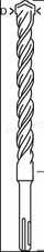 Бургја за бетон Bosch Series 3 SDS Plus, 8mm, 460mm, сива