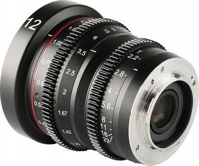 Objektiv Meike MK 12mm T2.2, Micro Four Thirds, fokus manual, i zi