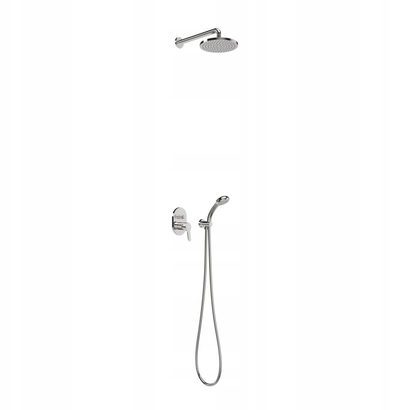 Set dushi Tres 1F, kokë Ø250mm, zorrë 150cm, krom