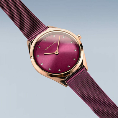 Orë për goca Bering Ultra Slim 17031-969, e kuqe/artë