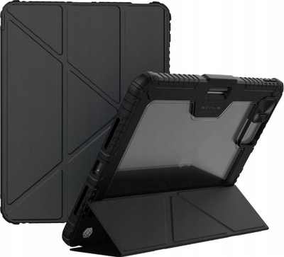 Kopertinë Nillkin për iPad Pro 11", me bumper, paloset dhe rri në këmbë, e zezë