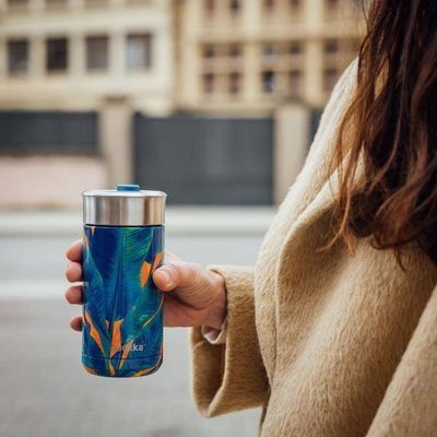 Termus COFFEE TUMBLER Jungle, 400ml, çelik inox, shumëngjyrësh