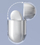 Mbulesë mbrojtëse Hurtel Case A për AirPods 1/2, polikarbonat, transparente