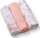 Pelenë muslin BABYONO Super Soft, set 3 copë, 70x70 cm, ngjyrë pjeshkë
