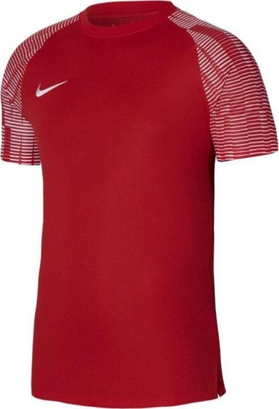 Bluzë sportive për kalamaj Nike Academy Jr DH8369-657, Dri FIT, me mëngë të shkurtra, e kuqe