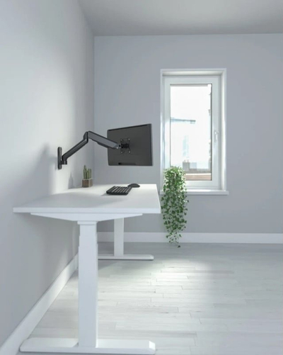 Mbajtëse muri Techly Swivel për monitor 17-32", krah me gaz, e zezë