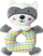 Lodër dridhëse Tulilo Raccoon, 18cm, pelush, shumëngjyrësh