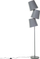Lampë dyshemeje RIO GRANDE, metal, gri