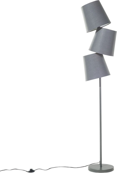 Lampë dyshemeje RIO GRANDE, metal, gri