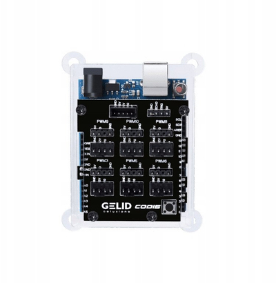 Kontroller ARGB me ventilatorë Gelid CODI6 FC-CODI6B, 3x 120mm, 6 kanale ARGB PWM, i zi
