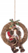 Kurorë dekorative Atmosphera Santa Claus, Ø30 cm, për mur edhe derë, shumëngjyrëshe