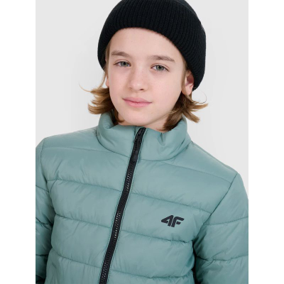 Jakne për çuna 4F 4FJWSS25TDJAM520, mbushje sintetike, 4FWarm, jeshile