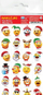 Ngjitësa Jako Publishing House Emojis Santas, set 24 copë, figura Babagjyshi