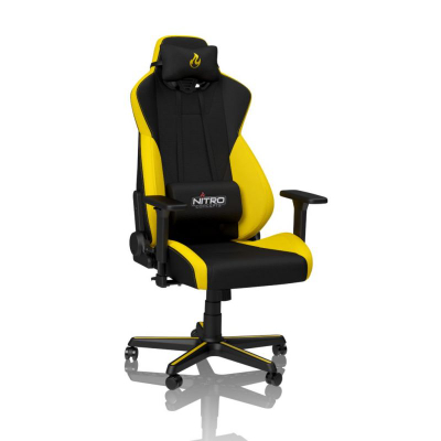 Karrige gaming Nitro Concepts S300, ergonomike, e zezë me të verdhë